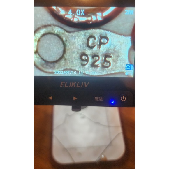 Sterling Silver Cultured Freah Water Pearl Necklace Geniune White Topaz NEW $145 - Picture 4 of 5